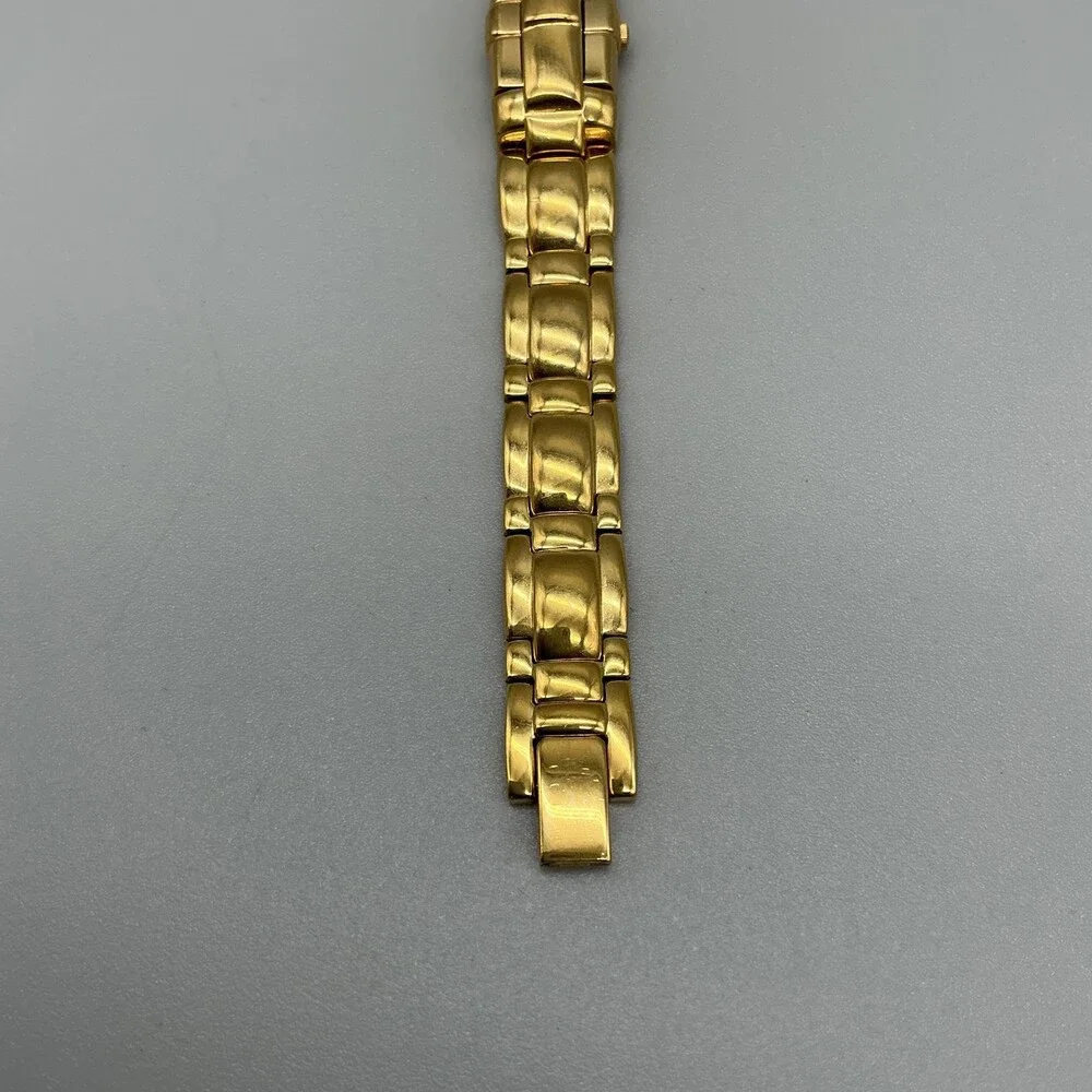 Vintage Citizen Women Watch 14mm Black Dial Gold Tone Hidden Dial New Battery 7